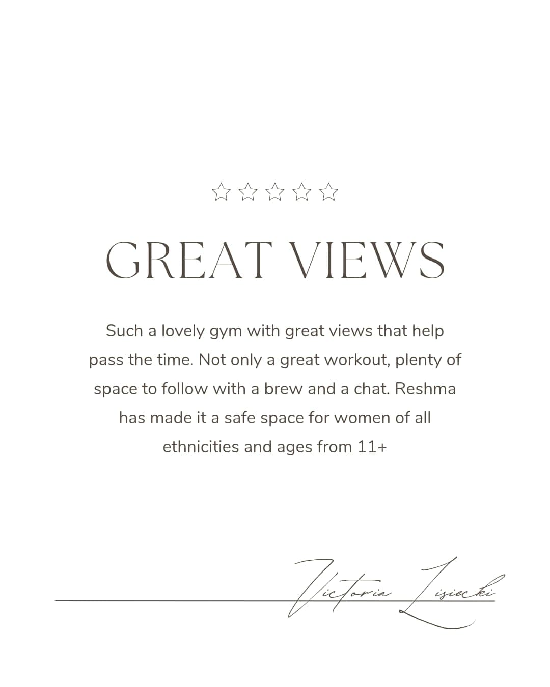 Testimonial from Victoria Lisiecki - Great Views